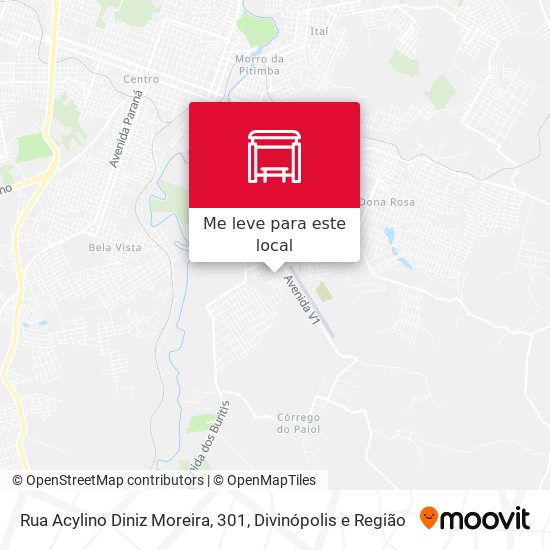 Rua Acylino Diniz Moreira, 301 mapa