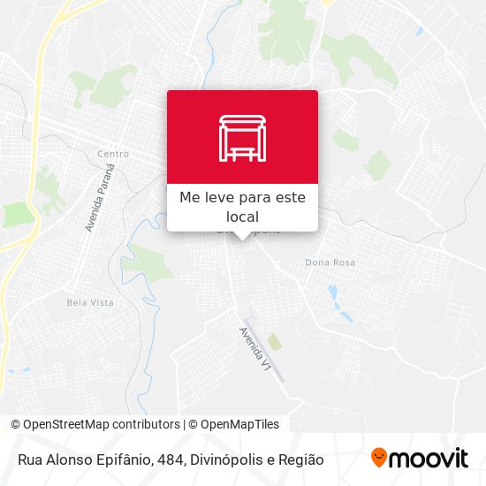 Rua Alonso Epifânio, 484 mapa