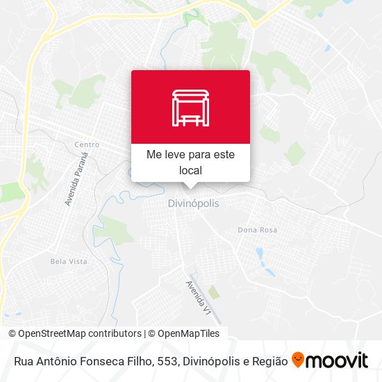 Rua Antônio Fonseca Filho, 553 mapa