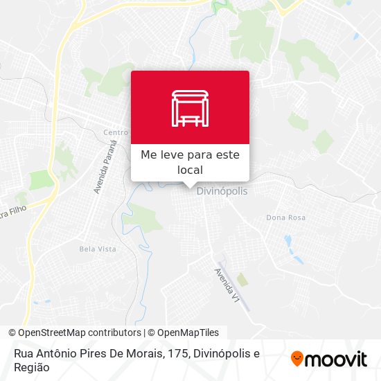 Rua Antônio Pires De Morais, 175 mapa