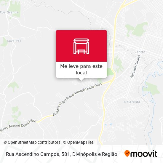 Rua Ascendino Campos, 581 mapa