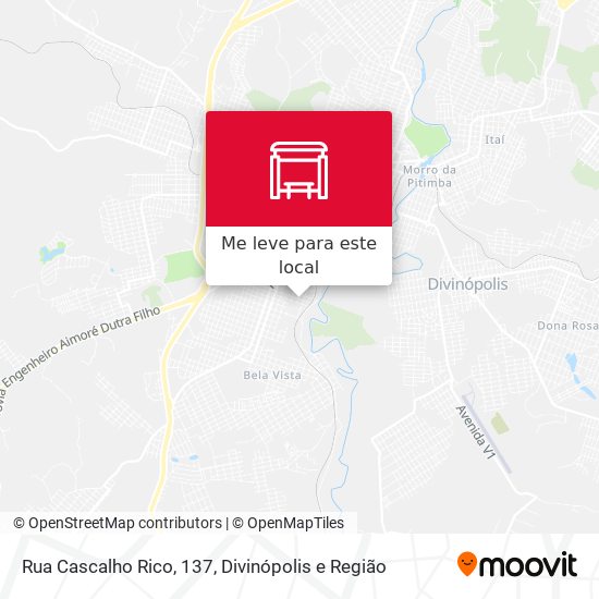 Rua Cascalho Rico, 137 mapa
