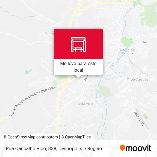 Rua Cascalho Rico, 838 mapa