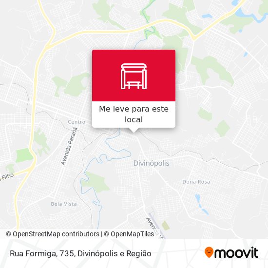 Rua Formiga, 735 mapa