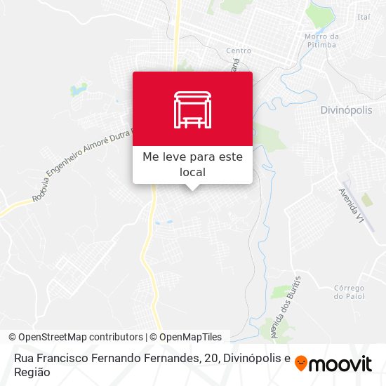 Rua Francisco Fernando Fernandes, 20 mapa