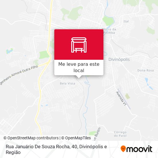 Rua Januário De Souza Rocha, 40 mapa