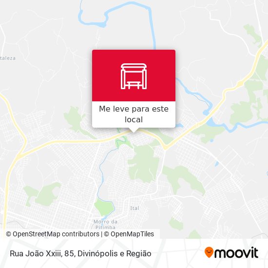 Rua João Xxiii, 85 mapa