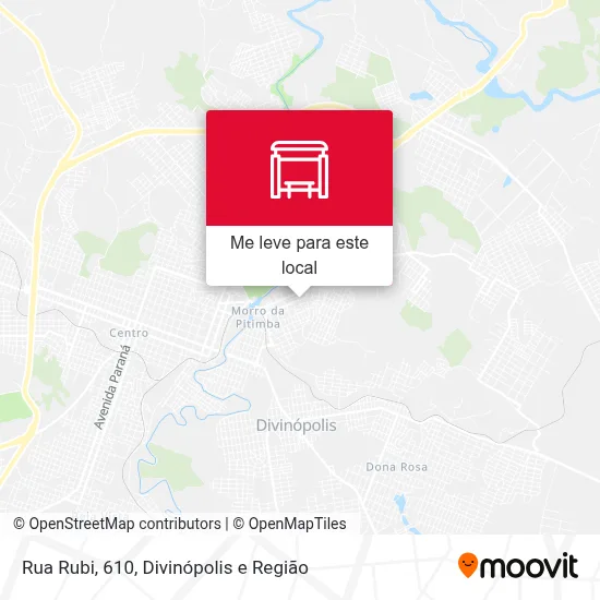 Rua Rubi, 610 mapa