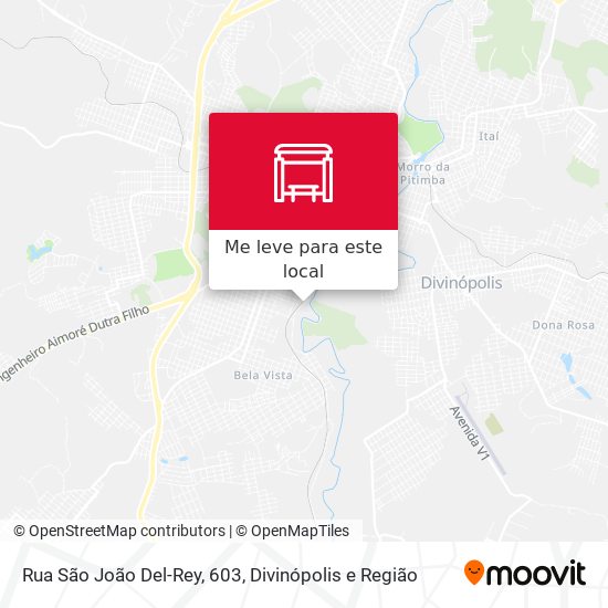Rua São João Del-Rey, 603 mapa