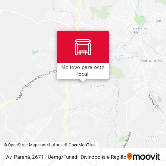 Av. Paraná, 2671 | Uemg/Funedi mapa