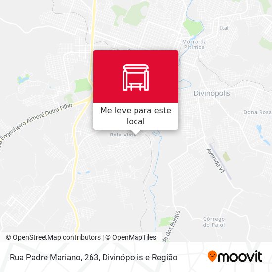 Rua Padre Mariano, 263 mapa