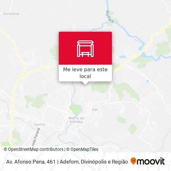 Av. Afonso Pena, 461 | Adefom mapa