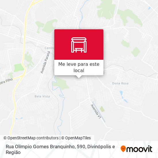 Rua Olímpio Gomes Branquinho, 590 mapa