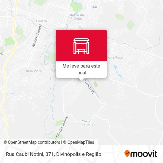 Rua Caubi Notini, 371 mapa