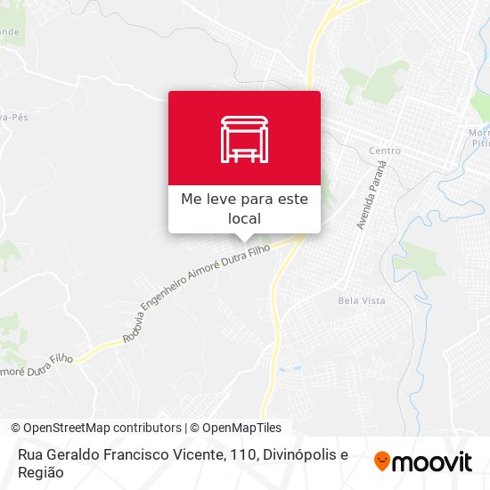 Rua Geraldo Francisco Vicente, 110 mapa