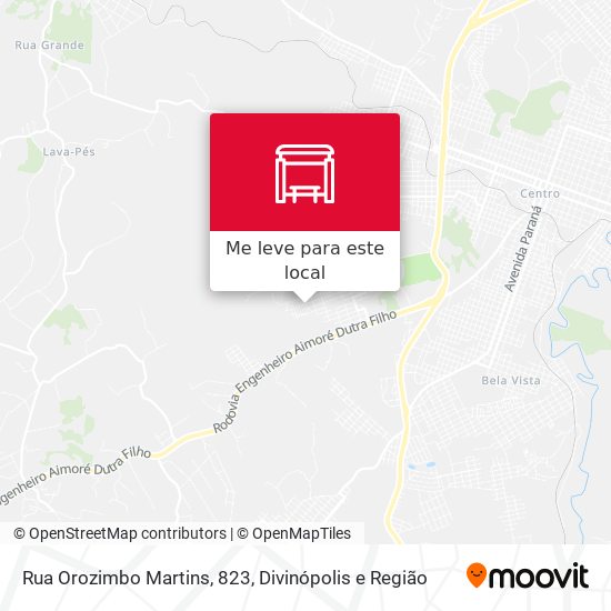 Rua Orozimbo Martins, 823 mapa