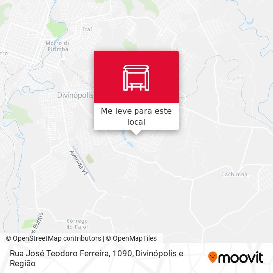 Rua José Teodoro Ferreira, 1090 mapa