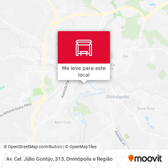 Av. Cel. Júlio Gontijo, 315 mapa