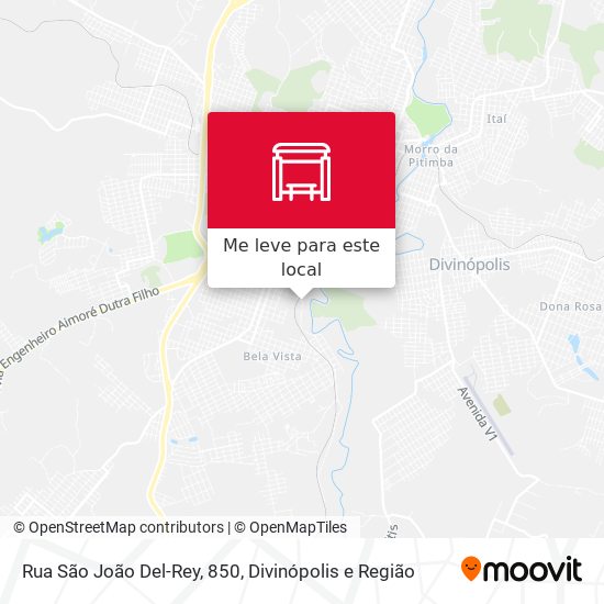 Rua São João Del-Rey, 850 mapa