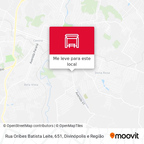 Rua Oribes Batista Leite, 651 mapa