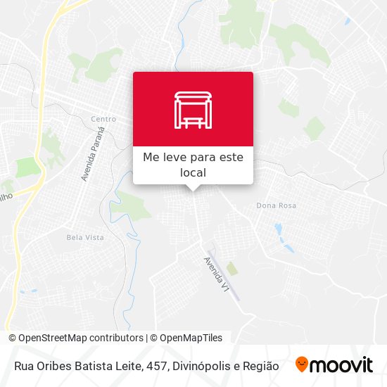 Rua Oribes Batista Leite, 457 mapa