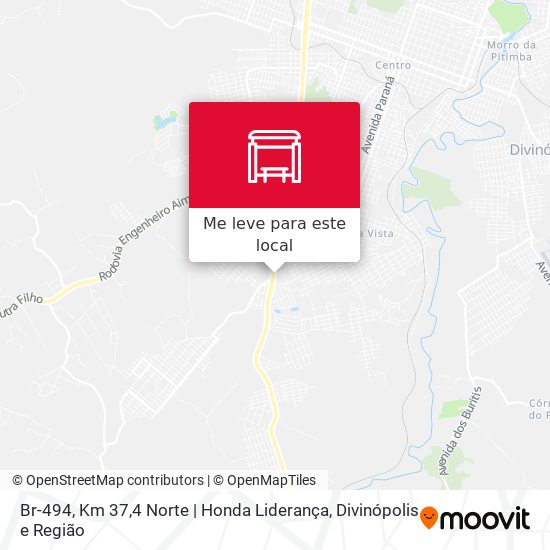 Br-494, Km 37,4 Norte | Honda Liderança mapa