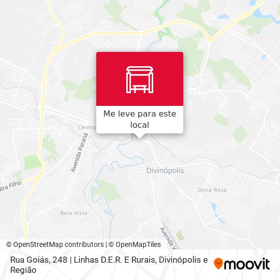 Rua Goiás, 248 | Linhas D.E.R. E Rurais mapa