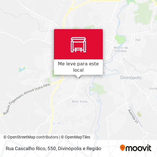 Rua Cascalho Rico, 550 mapa