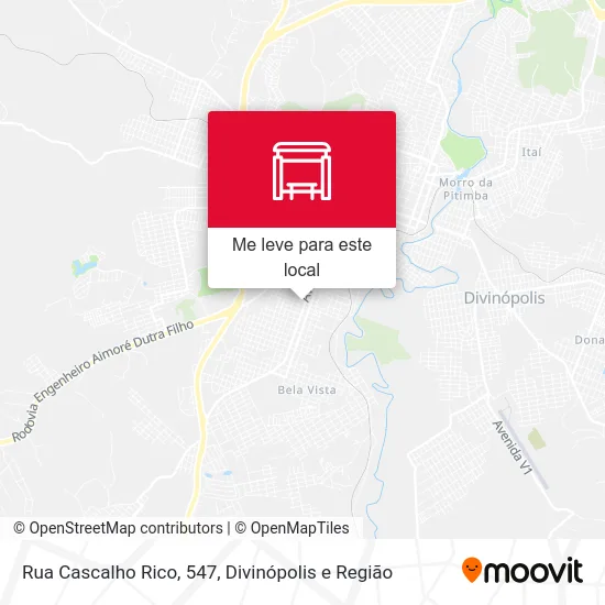 Rua Cascalho Rico, 547 mapa