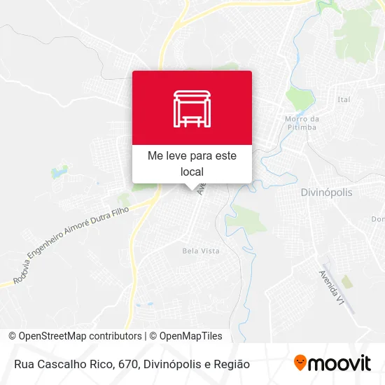 Rua Cascalho Rico, 670 mapa