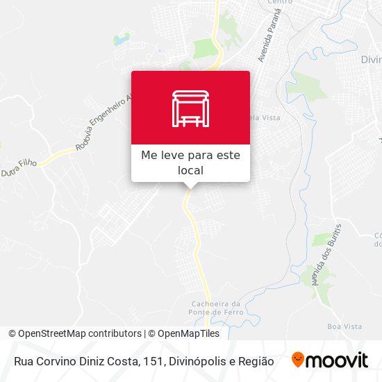 Rua Corvino Diniz Costa, 151 mapa