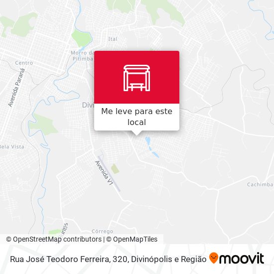 Rua José Teodoro Ferreira, 320 mapa