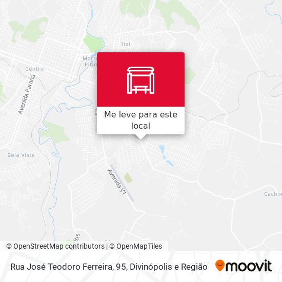 Rua José Teodoro Ferreira, 95 mapa