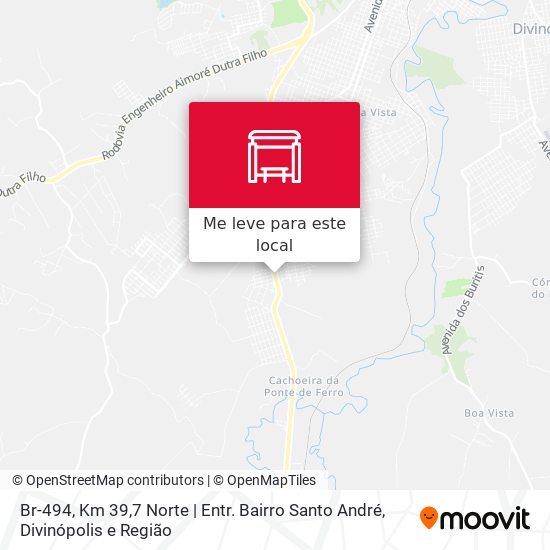 Br-494, Km 39,7 Norte | Entr. Bairro Santo André mapa