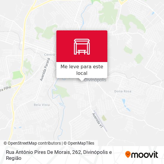 Rua Antônio Pires De Morais, 262 mapa