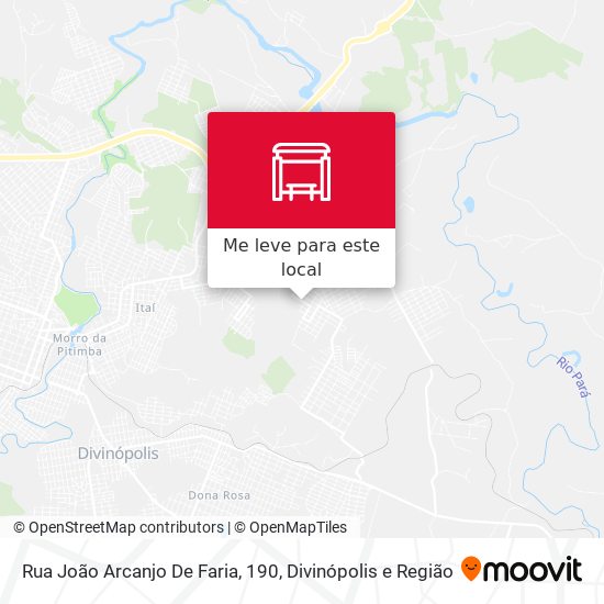 Rua João Arcanjo De Faria, 190 mapa