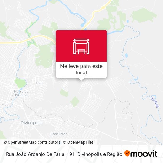 Rua João Arcanjo De Faria, 191 mapa