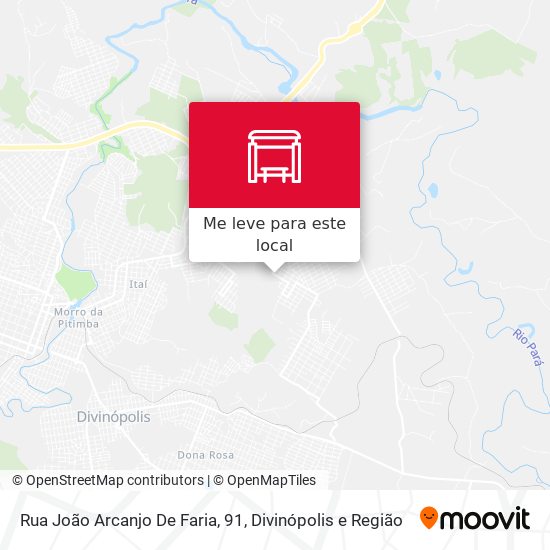 Rua João Arcanjo De Faria, 91 mapa