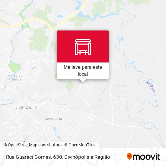 Rua Guaraci Gomes, 630 mapa