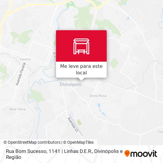 Rua Bom Sucesso, 1141 | Linhas D.E.R. mapa