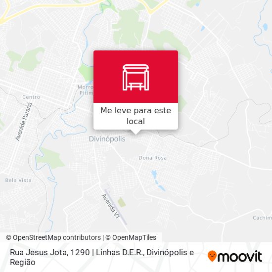 Rua Jesus Jota, 1290 | Linhas D.E.R. mapa