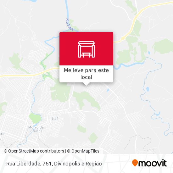 Rua Liberdade, 751 mapa