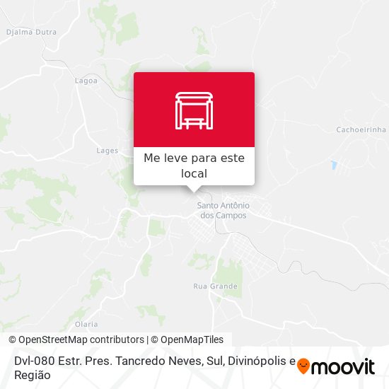 Dvl-080 Estr. Pres. Tancredo Neves, Sul mapa