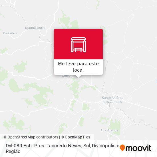 Dvl-080 Estr. Pres. Tancredo Neves, Sul mapa