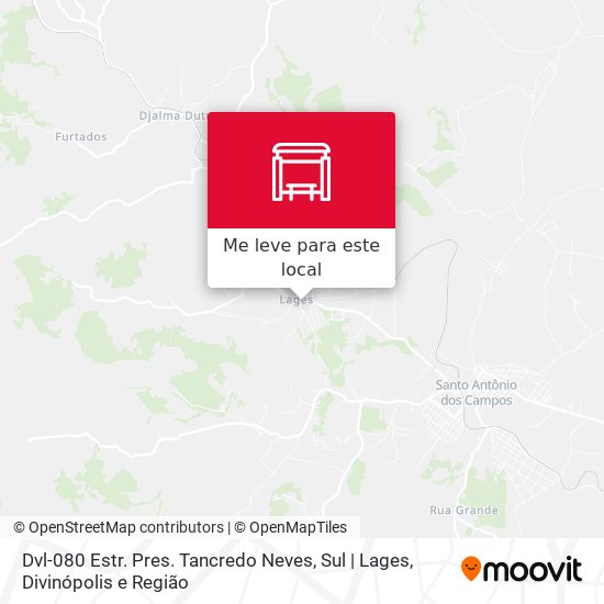 Dvl-080 Estr. Pres. Tancredo Neves, Sul | Lages mapa