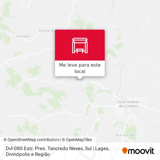 Dvl-080 Estr. Pres. Tancredo Neves, Sul | Lages mapa