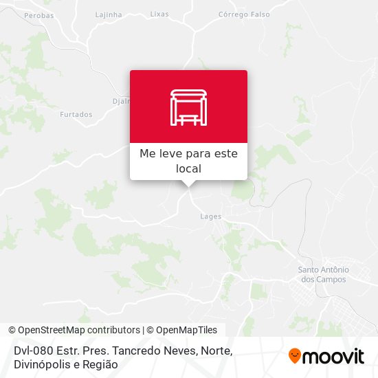 Dvl-080 Estr. Pres. Tancredo Neves, Norte mapa