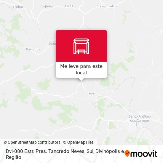 Dvl-080 Estr. Pres. Tancredo Neves, Sul mapa