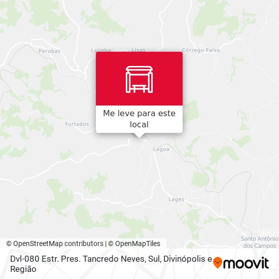 Dvl-080 Estr. Pres. Tancredo Neves, Sul mapa
