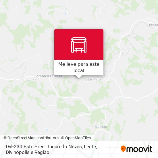 Dvl-230 Estr. Pres. Tancredo Neves, Leste mapa